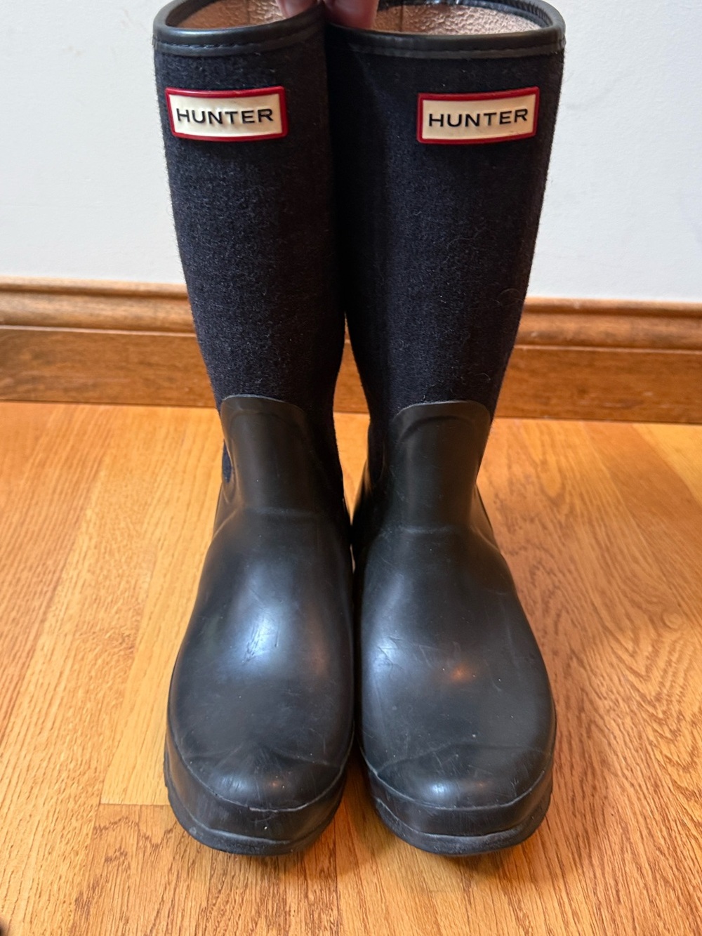Hunter Arlen Plaid Wool Tall Rain Boots Unisex EU 38 Female Size 7 Male Size 6 - Picture 14 of 14